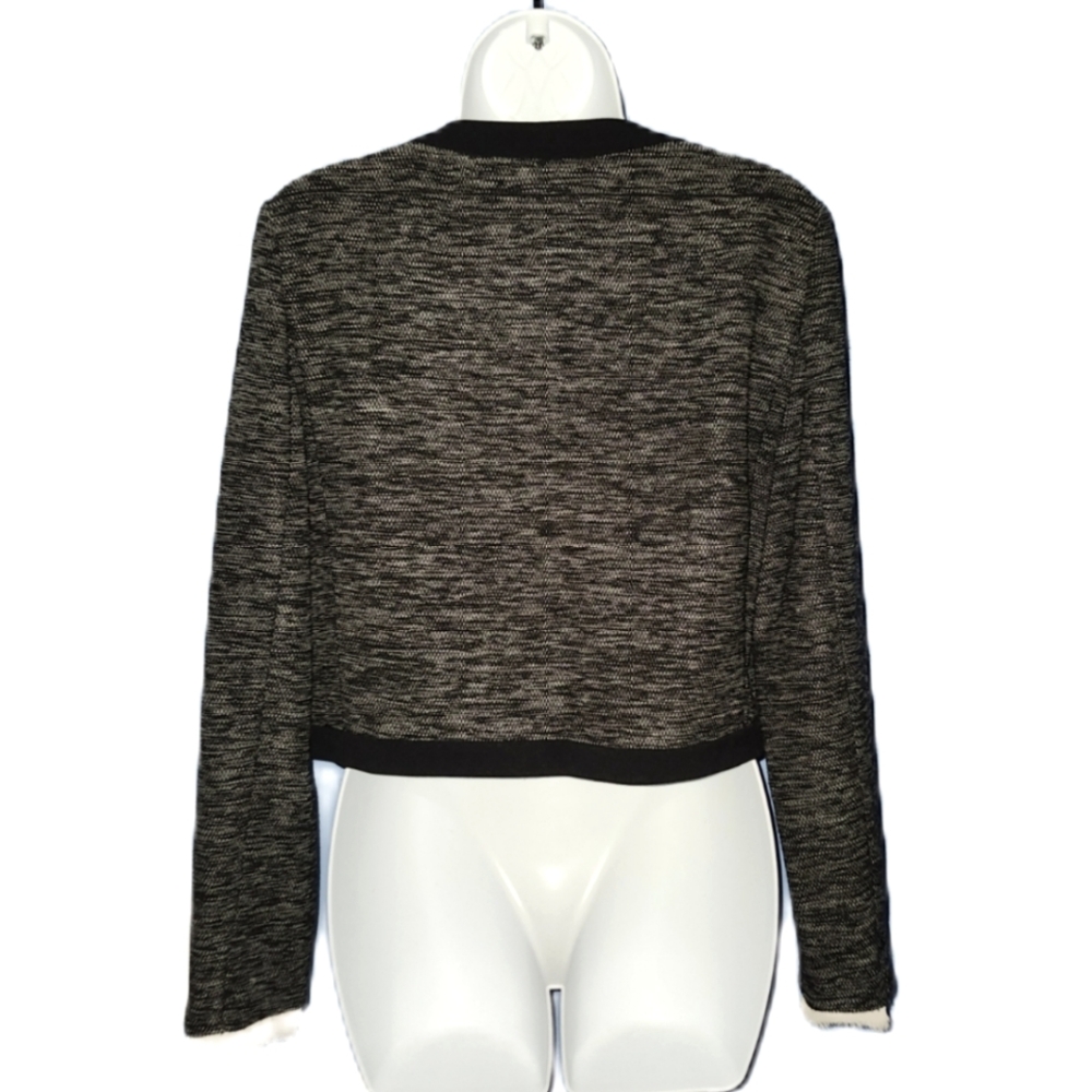 Vince Camuto Grey Black Tweed Blazer Jacket - Picture 4 of 6